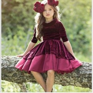 Joyfolie Mia velvet high low Nina dress size 8